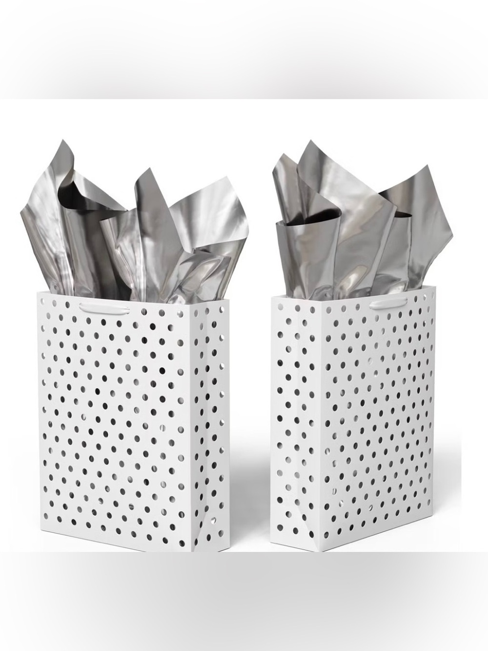 10 Sheets Silver Tissue Papers 20”x20” For Gift Wrapping